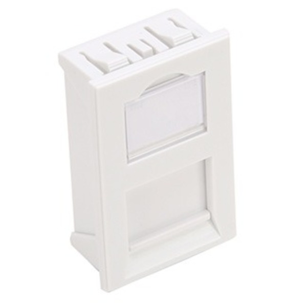 Leviton WALLPLATES INS 37X22 1 PORT WH LI137-1W1